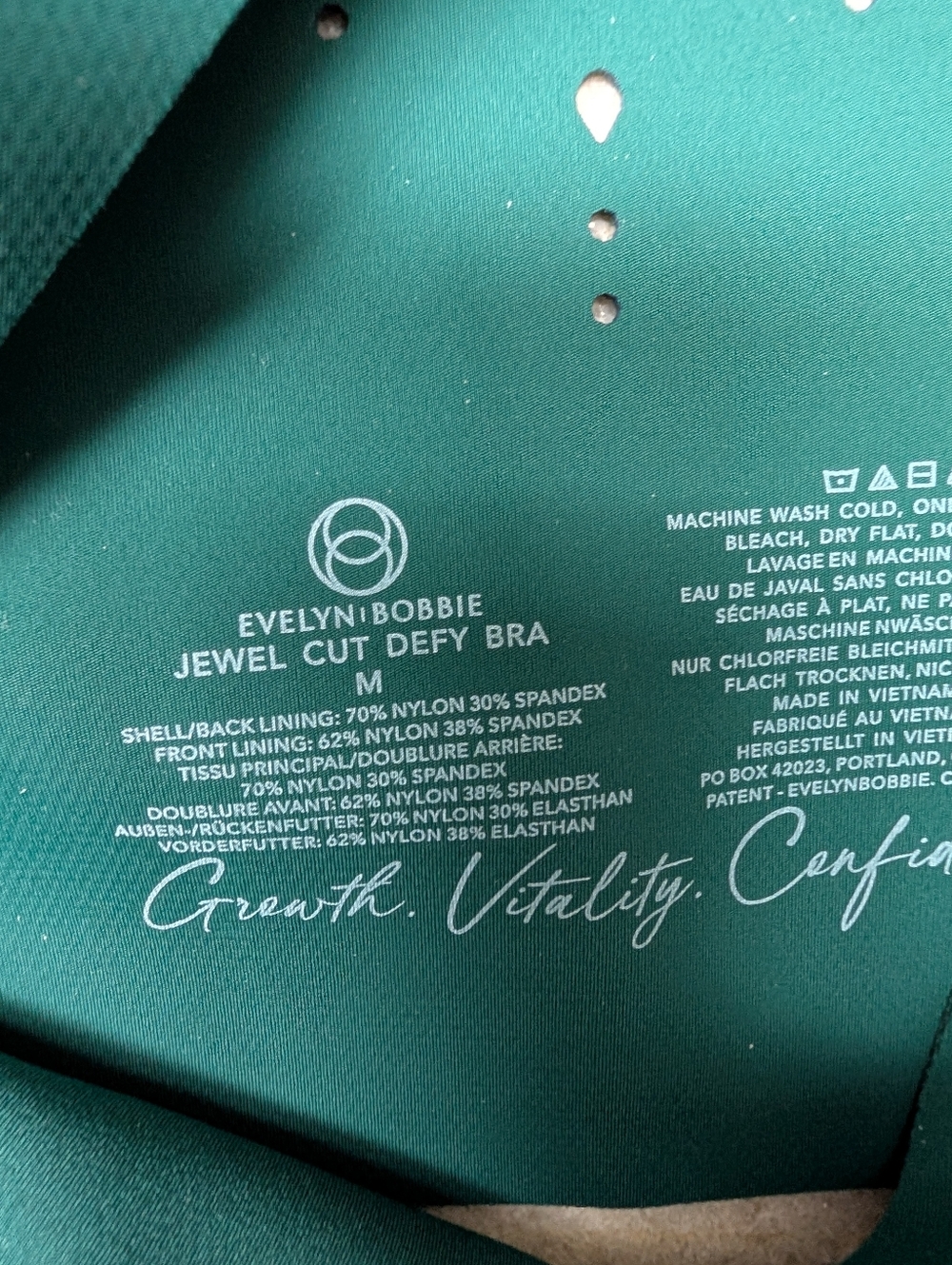Evelyn & Bobbie Deep Emerald Wireless Comfort Bra - Picture 2 of 4